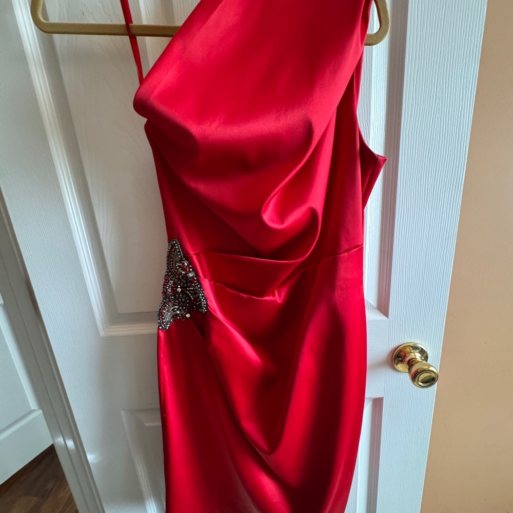 Eliza J Vibrant Red Dress